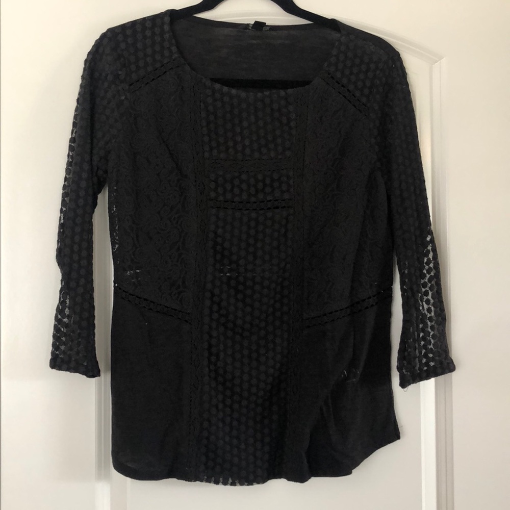 Lucky Brand 3/4 length sleeve top